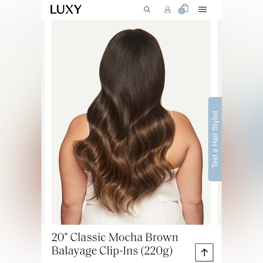 Luxy Hair 20" Classic Mocha Brown Balayage Clip-Ins (220g)